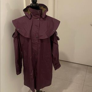 JACK MURPHY Cotswold 3/4 Length women’s hooded & lined Raincoat Size US 12